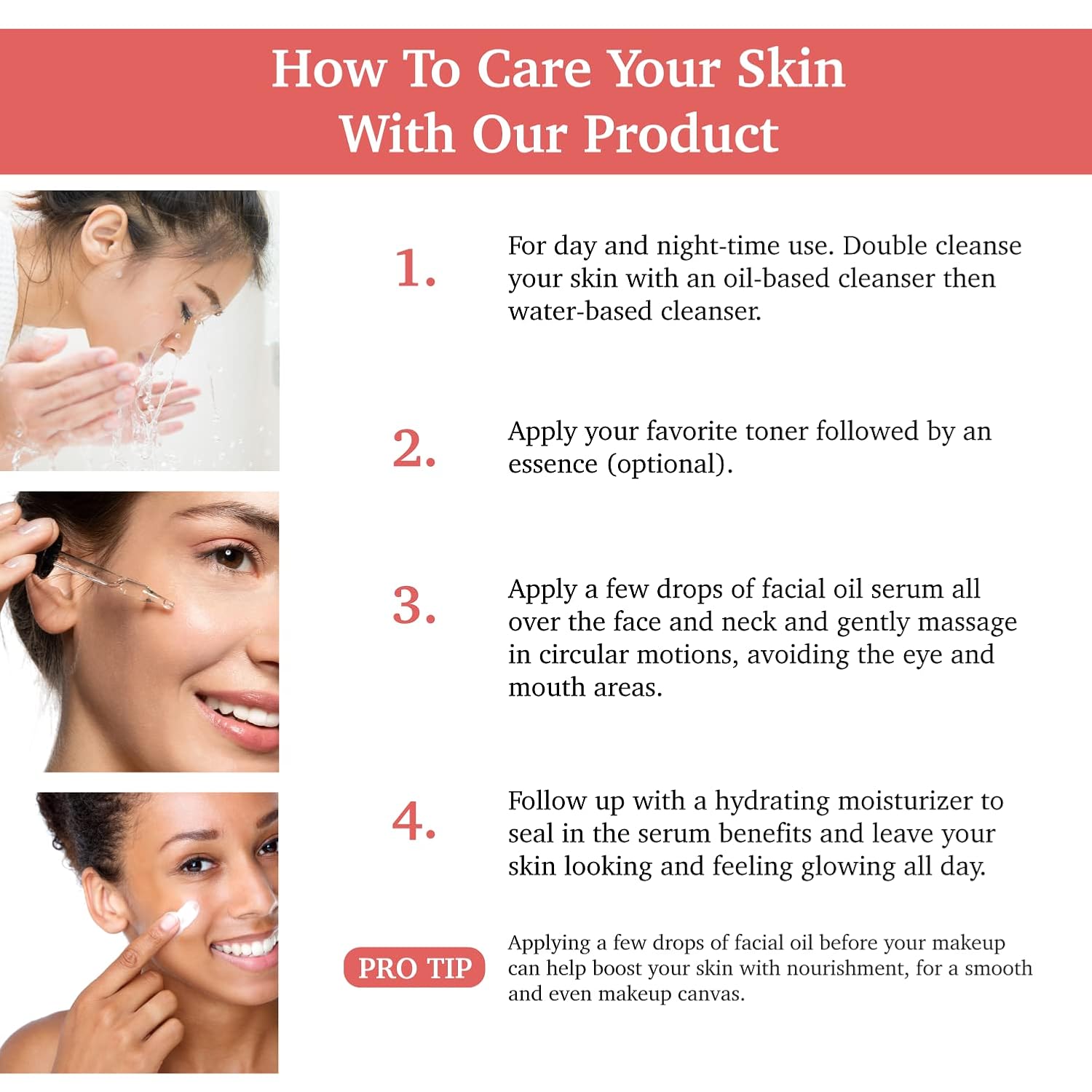 NATURAL VITAMIN E Facial Serum for Hydrating Softening Dry Face Skin Everyday Use Vegan Pairs Well with Vitamin C Face Serum & Hylunaric Acid Moisturizer 30ml PURIFECT MADE IN USA - Image 5