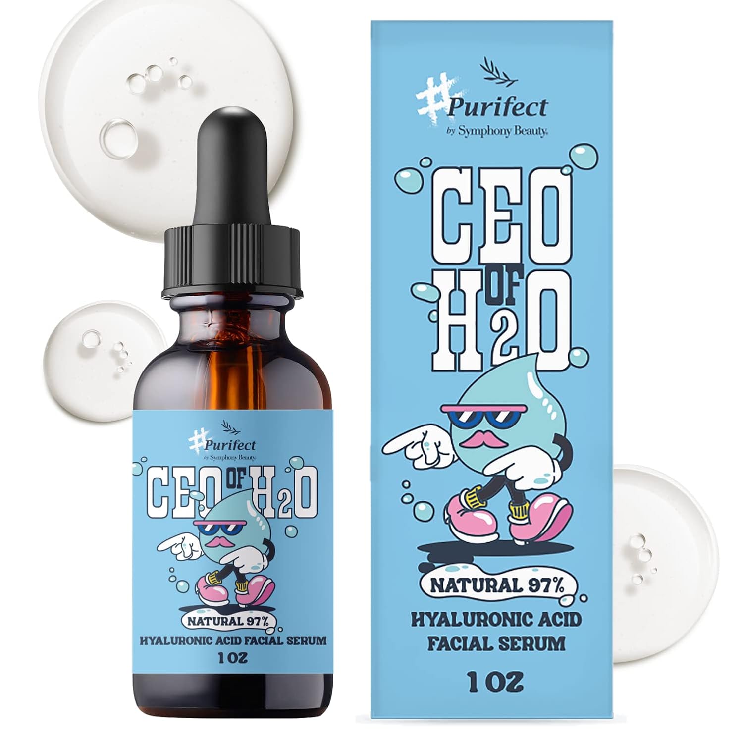 Made in USA Natural PURIFECT Facial Serums - 30 ml - Ceramide - Repair Dryness - Good for Dryness, Itching, and Inflammatory Skin - Fast Absorbing + Non Greased Formula - Image 3