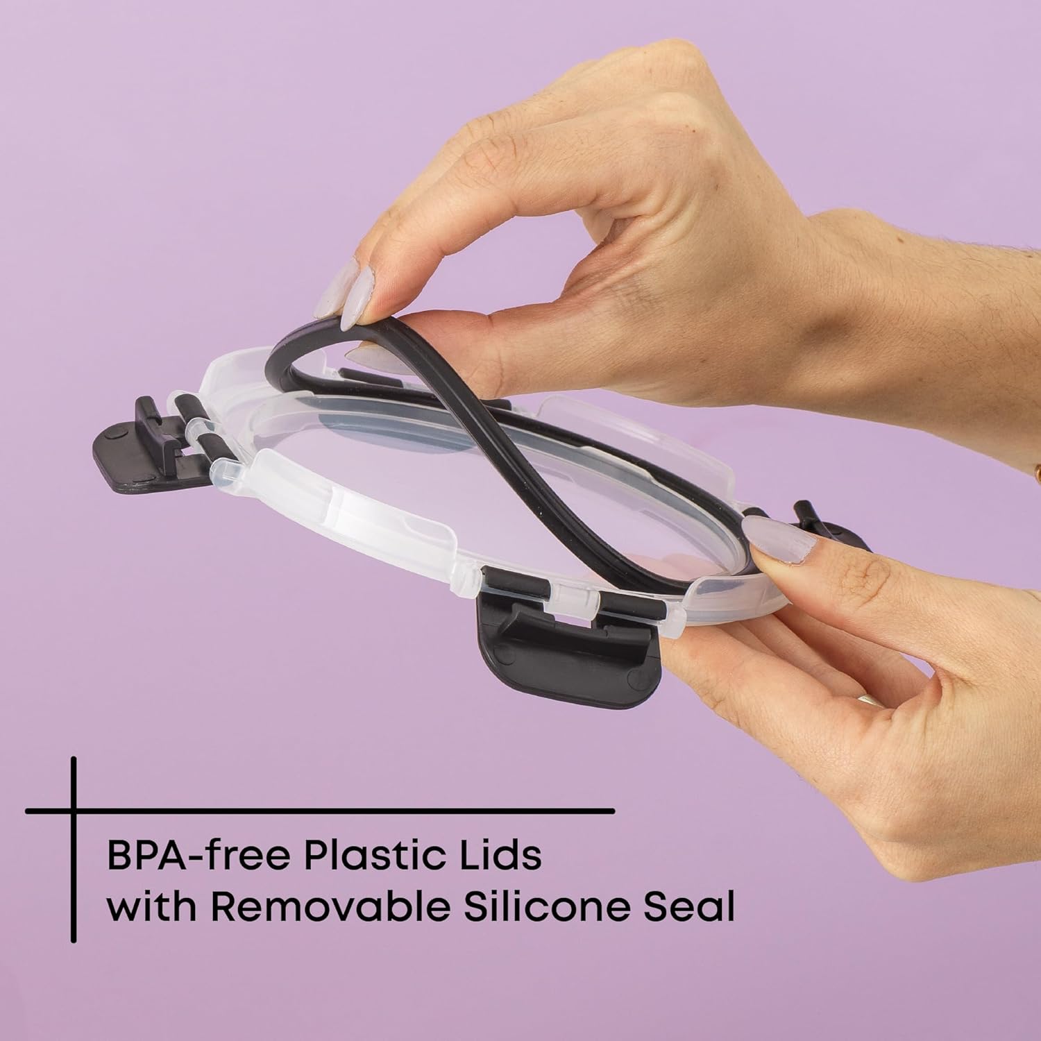 JoyJolt 24pc Borosilicate Glass Storage Containers with Lids | 12 Airtight/Freezer Safe Food Storage Containers for Pantry and Kitchen | Meal Prep Container for Lunch | Glass Tupperware Set - Image 7