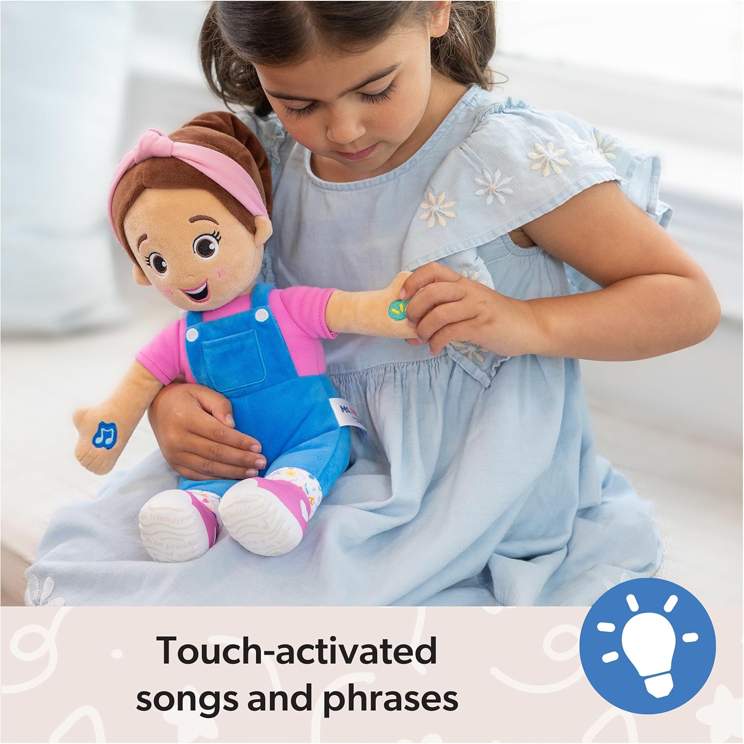 Ms. Rachel Speak & Sing Doll 16” Tall Interactive Toy with 4 Songs & 16+ Phrases, Toddler Toys for Girls & Boys Ages 6 Months to 3+ Years - Image 2